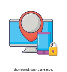 smartphone computer location pin security gadget