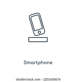 Smartphone concept line icon. Linear Smartphone concept outline symbol design. This simple element illustration can be used for web and mobile UI/UX.