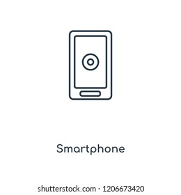 Smartphone concept line icon. Linear Smartphone concept outline symbol design. This simple element illustration can be used for web and mobile UI/UX.