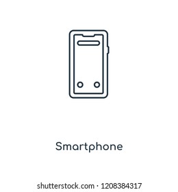 Smartphone concept line icon. Linear Smartphone concept outline symbol design. This simple element illustration can be used for web and mobile UI/UX.