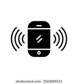 Smartphone connected to Wifi. Pixel perfect, editable stroke