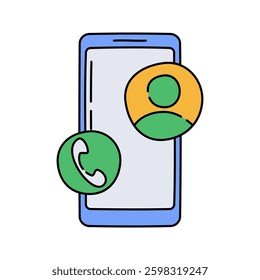 Smartphone Connection Flat design style, smartphone with a globe and WIFI signal, ideal for apps icon, creative designs, and multimedia projects.
