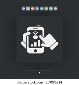 Smartphone connection icon