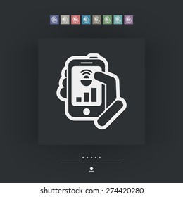 Smartphone connection icon