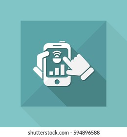 Smartphone connection icon