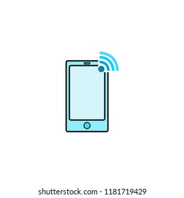 smartphone connection icon vector