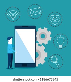 smartphone with connectivity 5g technology
