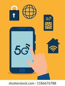 smartphone with connectivity 5g technology