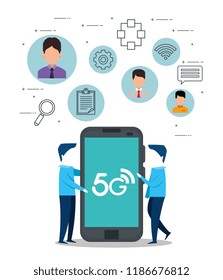 smartphone with connectivity 5g technology