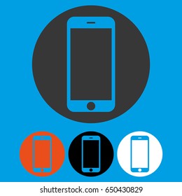 Smartphone contact icon vector eps10. Mobile phone smart phone contact icon for web site design. Smartphone contact sign.