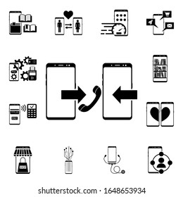 Icono de contactos de Smartphone. Iconos de concepto móvil, conjunto universal para web y móvil