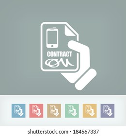 Smartphone contract icon