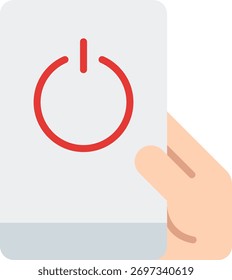 Smartphone-Steuerung, Vektordesign im modernen Stil, mobiles Bewässerungssystem und intelligentes Landwirtschaftskonzept, Wasserüberwachungsgrafik. Flachsymbol