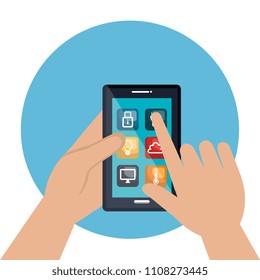 smartphone controlling smart home