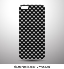 Smartphone cover back wallpaper or sticker. Pattern is placed in clipping mask and is editable. Fits size 4.87'x2.31' Eps 10