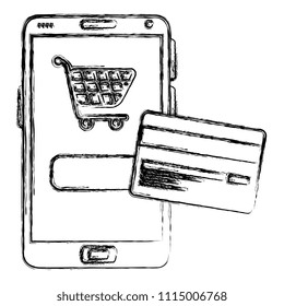 smartphone with credit card
