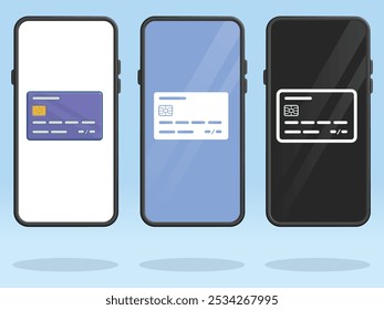 Smartphone Credit Card Front Side Debit