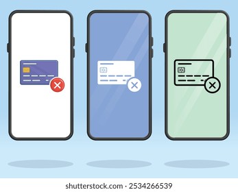 Smartphone Credit Card X Failed Cross