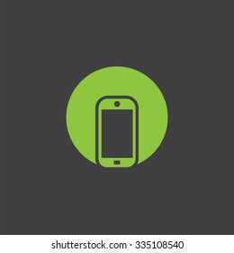 smartphone cut identity template icon design element