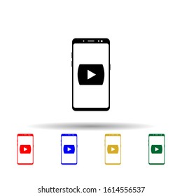 Smartphone dating application multi color style icon. Simple glyph, flat vector of mobile concept icons for ui and ux, website or mobile application