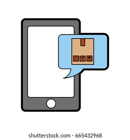 smartphone with delivery app