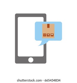 smartphone with delivery app