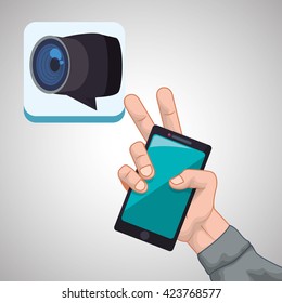 smartphone design. app concept. colorful illustration