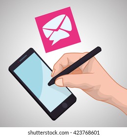 smartphone design. app concept. colorful illustration