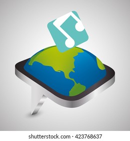 smartphone design. app concept. colorful illustration