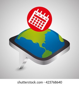 smartphone design. app concept. colorful illustration