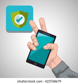 smartphone design. app concept. colorful illustration