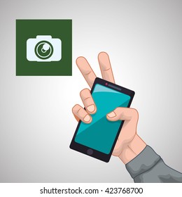 smartphone design. app concept. colorful illustration