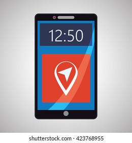 smartphone design. app concept. colorful illustration