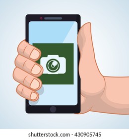 smartphone design. app concept. colorful illustration