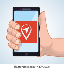 smartphone design. app concept. colorful illustration