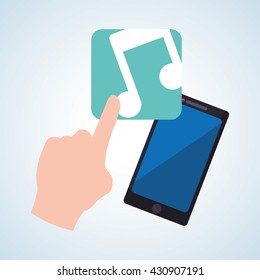 smartphone design. app concept. colorful illustration