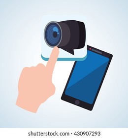 smartphone design. app concept. colorful illustration