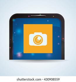 smartphone design. app concept. colorful illustration