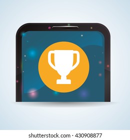 smartphone design. app concept. colorful illustration