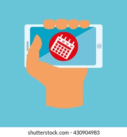 Smartphone design. App icon. White background  , vector