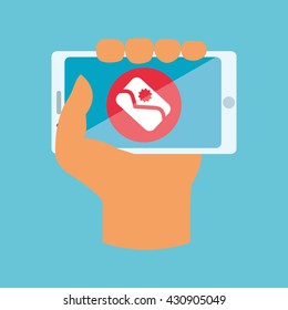 Smartphone design. App icon. White background  , vector
