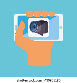 Smartphone design. App icon. White background  , vector