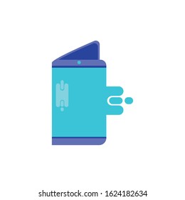 Smartphone design, Cellphone mobile digital phone technology communication and social media theme Vector illustration