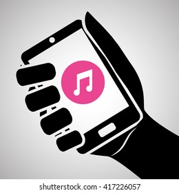 Smartphone design, contact and technology concept, editable vector