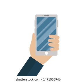 Smartphone design, Digital technology communication social media internet web and screen theme Vector illustration