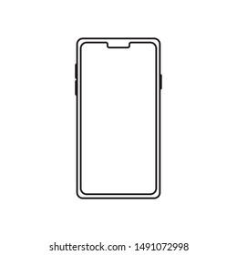 Smartphone design, Digital technology communication social media internet web and screen theme Vector illustration