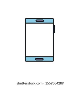 Smartphone design, Digital technology communication social media internet web and cellular theme Vector illustration