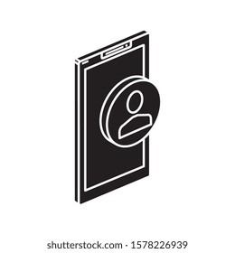 Smartphone design, Digital technology communication social media internet and web theme Vector illustration