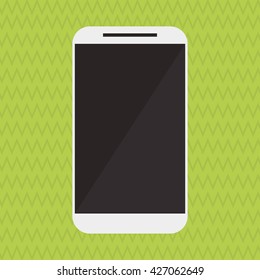 Smartphone design. Media icon. Flat illustration, technology vector