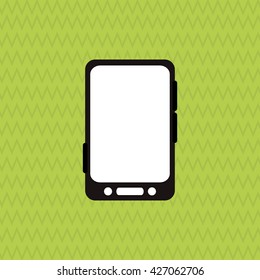 Smartphone design. Media icon. Flat illustration, technology vector